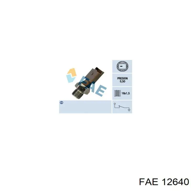 Compre 12640 FAE Sensor de pressão de óleo