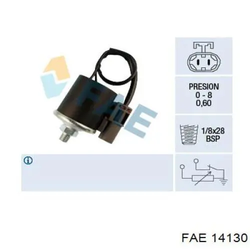 Манометры (указатель давления масла) FAE 14130 цена, от 50.87 USD