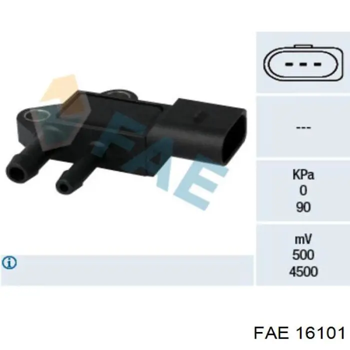 16101 FAE датчик давления выхлопных газов