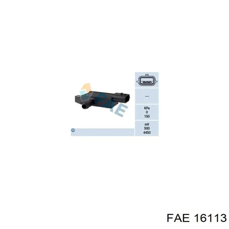 16113 FAE sensor de pressão dos gases de escape
