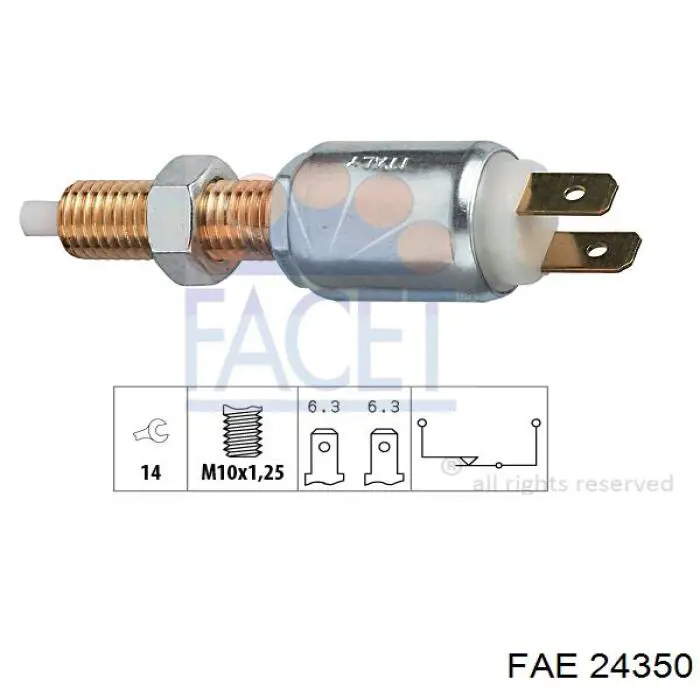 Датчик включения стопсигнала 24350 FAE