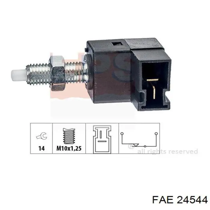 Датчик включения сцепления FAE 24544 цена, от 6.48 USD