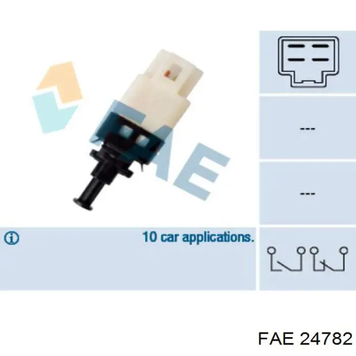 Датчик включения стопсигнала 24782 FAE