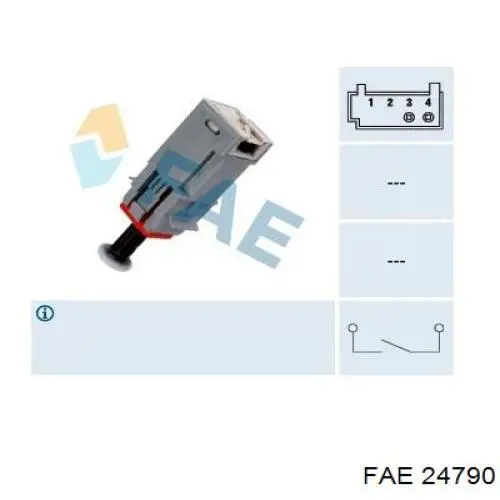 Датчик включения сцепления 24790 FAE