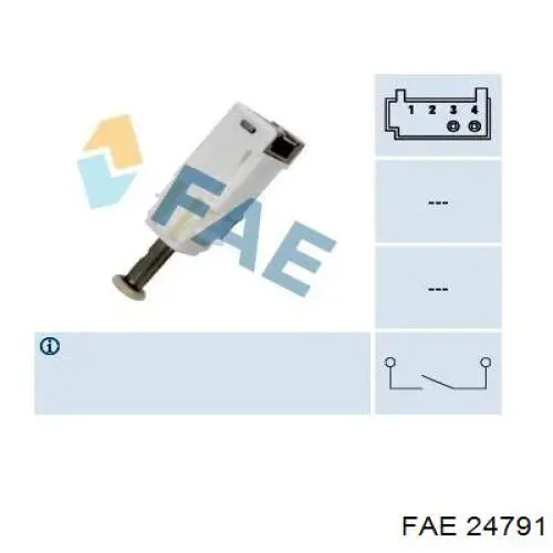 Датчик включения стопсигнала 24791 FAE