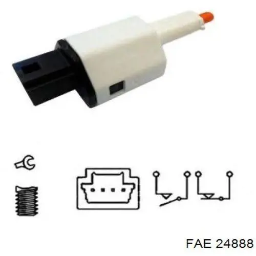 Лягушка тормоза FAE 24888