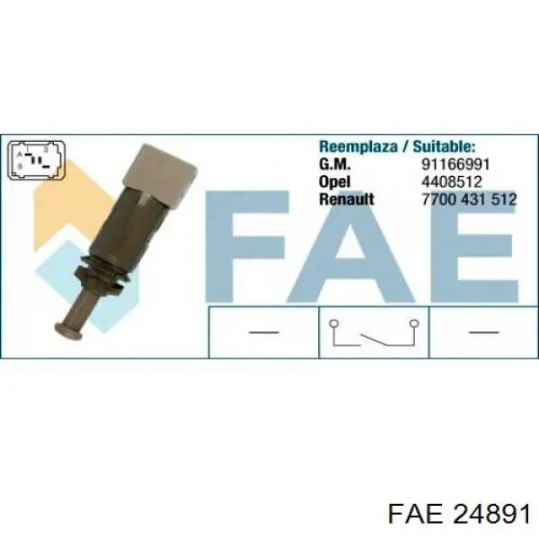 Лягушка тормоза FAE 24891