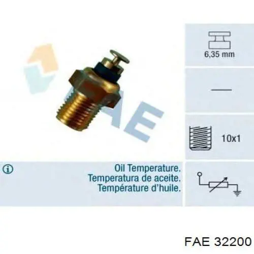32200 FAE датчик температуры масла двигателя