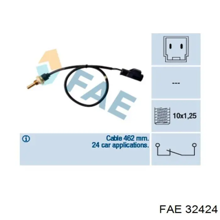 727086 NRF sensor de temperatura do fluido de esfriamento