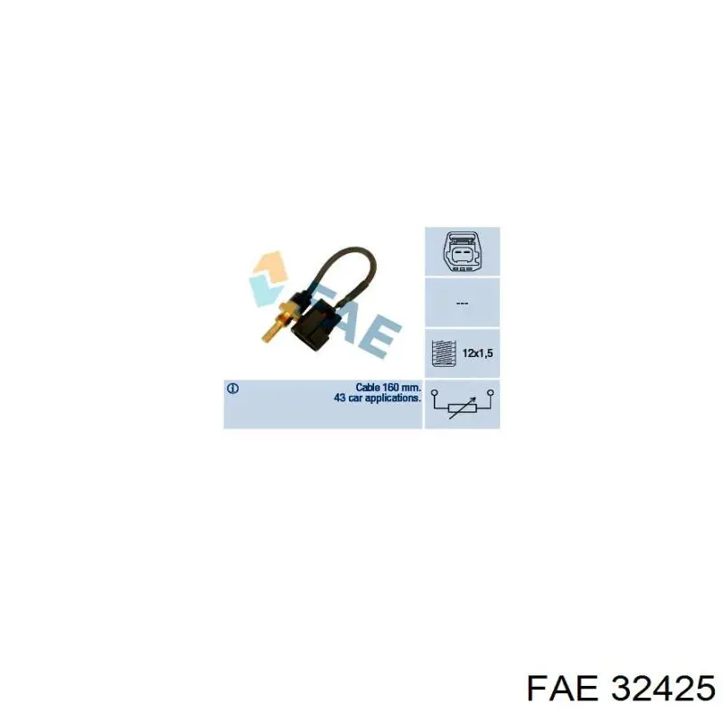 Датчик температуры охлаждающей жидкости 32425 FAE