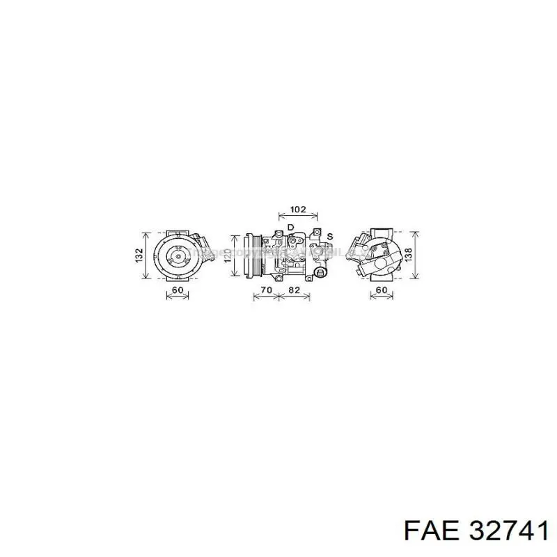 Датчик температуры охлаждающей жидкости 32741 FAE