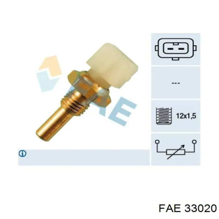 Sensor de temperatura del refrigerante 33020 FAE