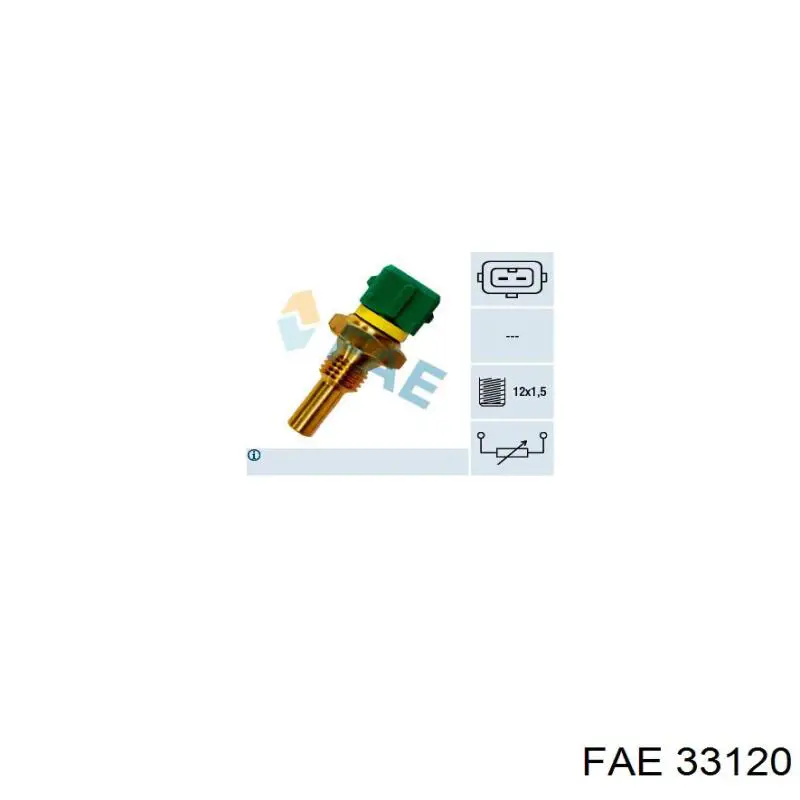 Sensor de temperatura del refrigerante 33120 FAE
