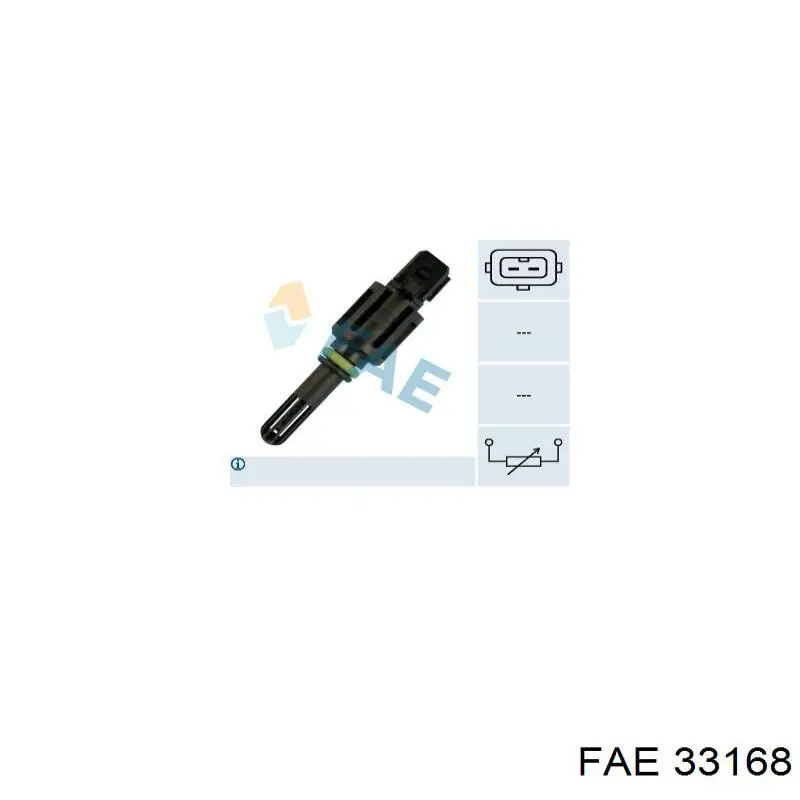 Sensor, temperatura del aire de admisión 33168 FAE
