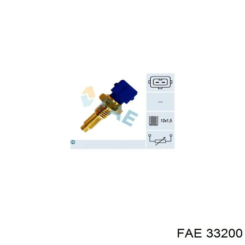 Sensor de temperatura del refrigerante 33200 FAE