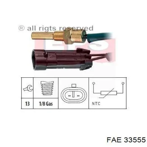 Купить 94342011 Opel Термодатчик охлаждающей жидкости