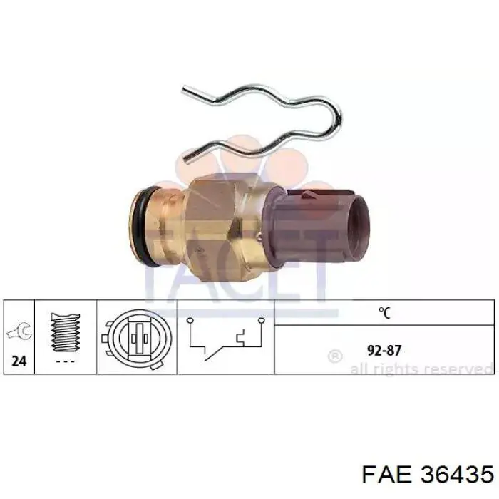 36435 FAE Датчик радиатора