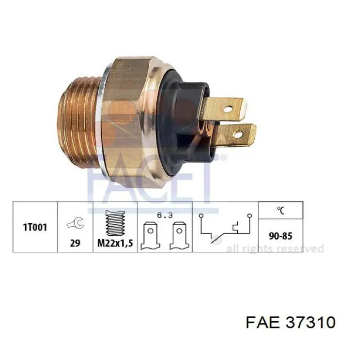 Датчик температуры радиатора FAE 37310 цена, от 6.05 USD