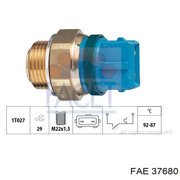 Датчик температуры радиатора FAE 37680 цена, от 9.93 USD