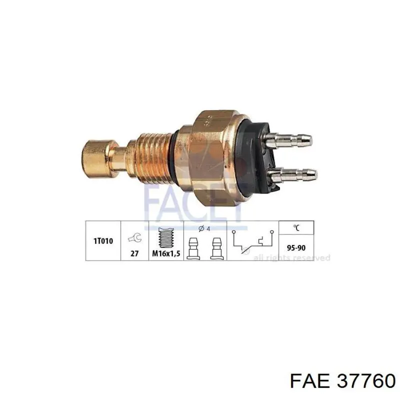 37760 FAE Датчик радиатора