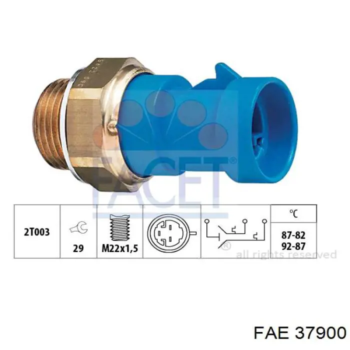 Датчик температуры радиатора FAE 37900 цена, от 11.24 USD