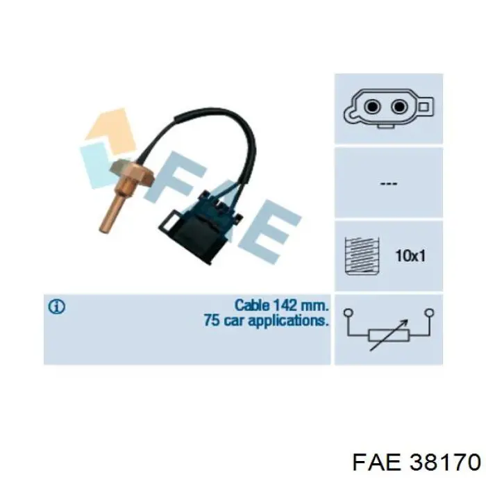 Датчик температуры радиатора FAE 38170 цена, от 9.98 USD