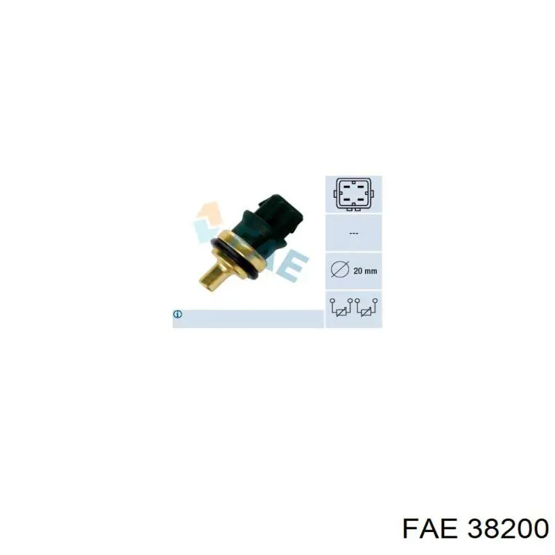 Датчик температуры радиатора FAE 38200 цена, от 14.18 USD