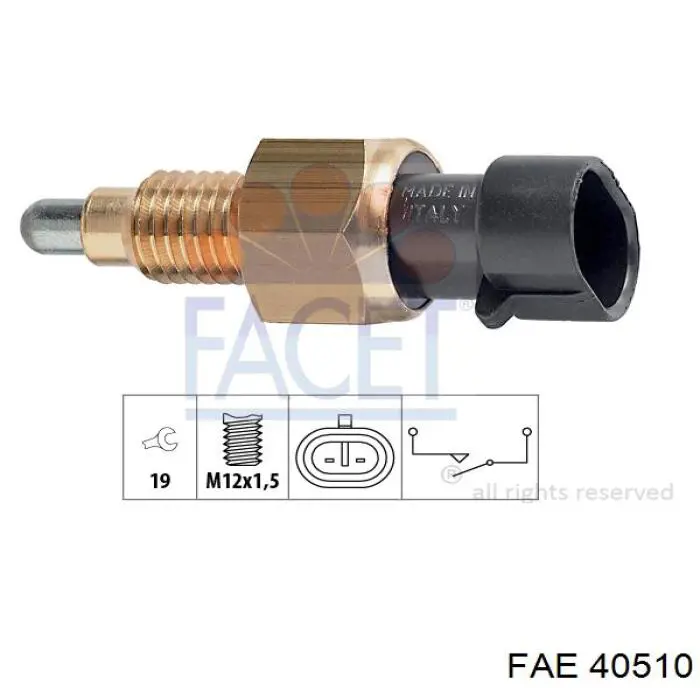 Включатель фонарей заднего хода FAE 40510 цена, от 4.69 USD