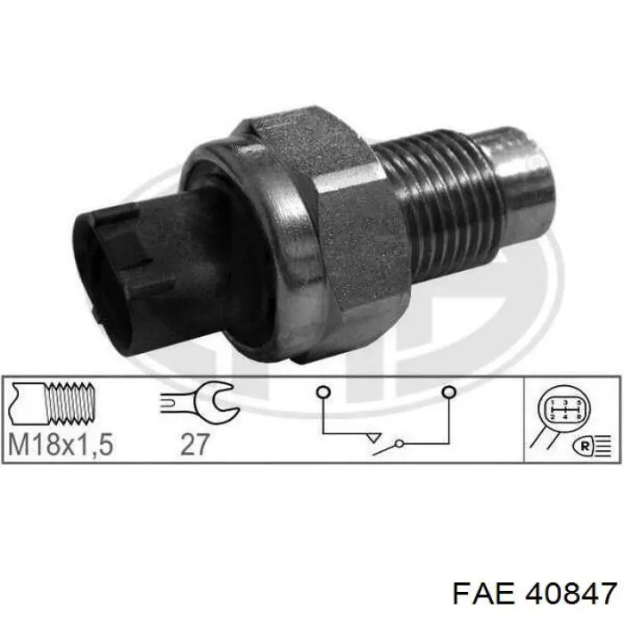 Датчик включения фонарей заднего хода 40847 FAE