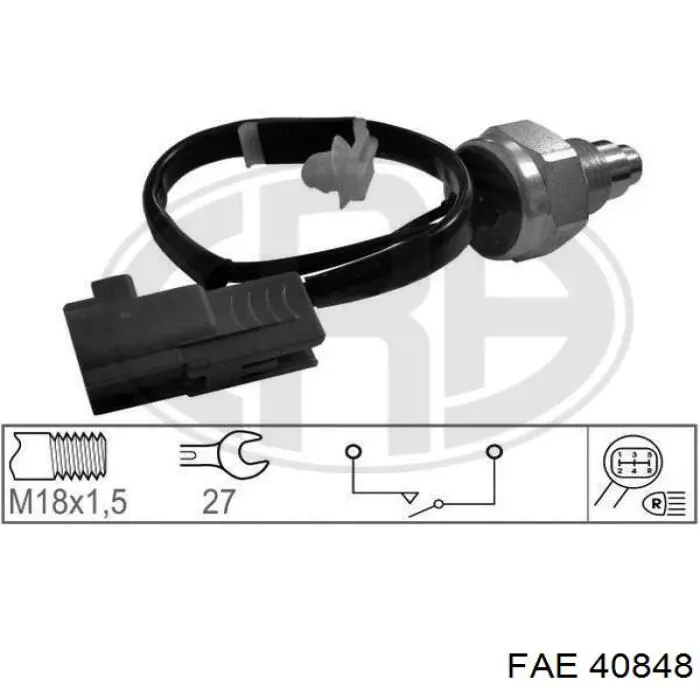 Датчик включения фонарей заднего хода 40848 FAE