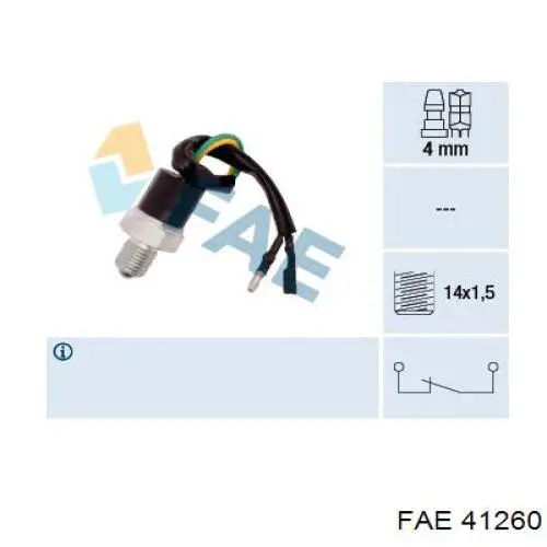 41260 FAE датчик включения фонарей заднего хода