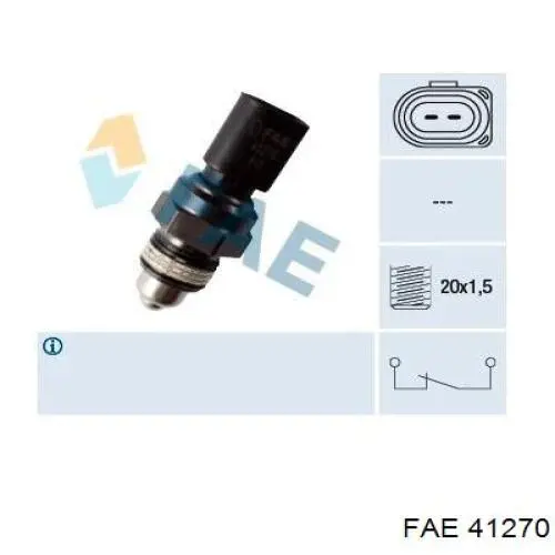 Включатель фонарей заднего хода FAE 41270 цена, от 16.35 USD