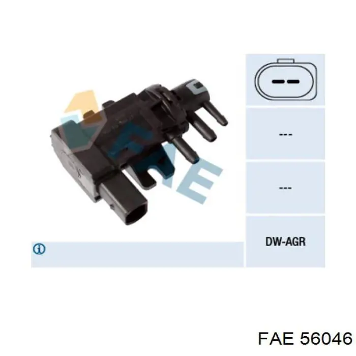 Перепускной клапан (байпас) наддувочного воздуха FAE 56046