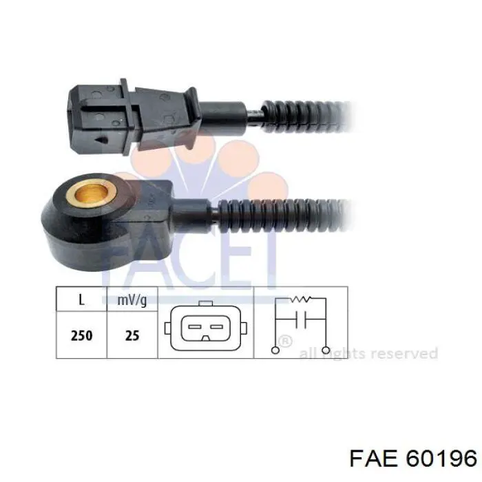 Датчик детонации 60196 FAE