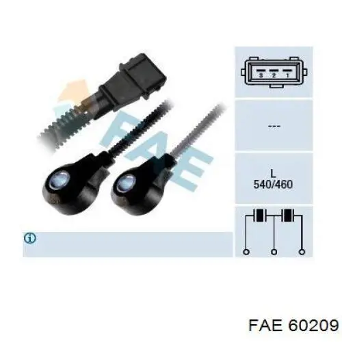 Датчик детонации FAE 60209