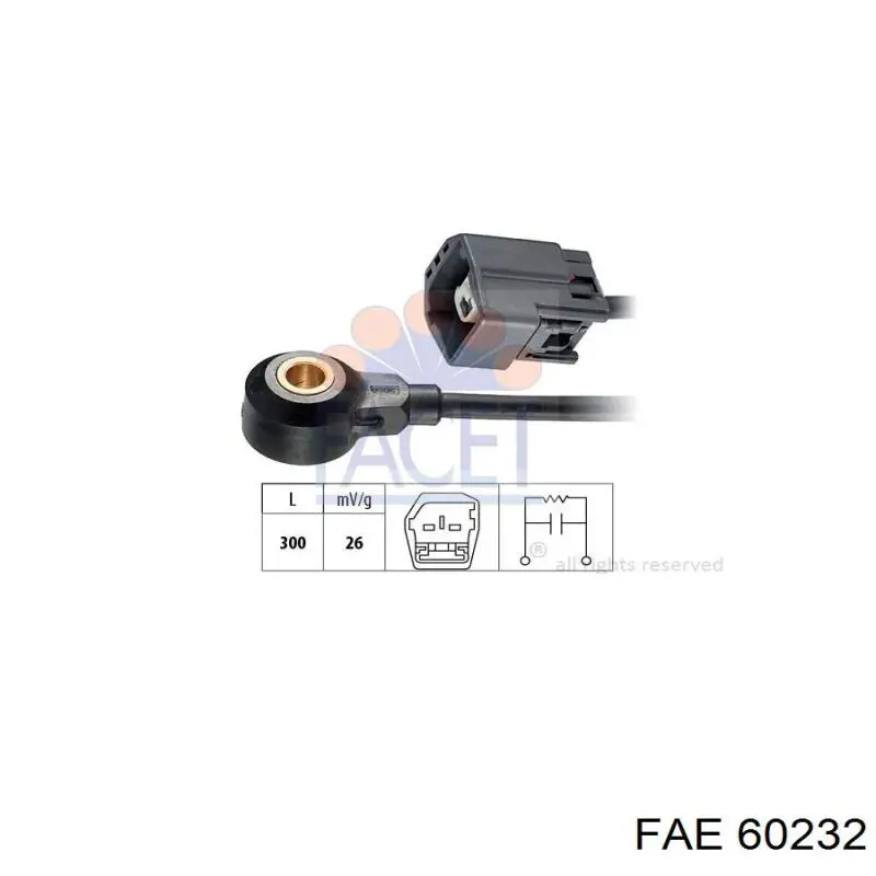 Датчик детонации FAE 60232 цена, от 18.34 USD