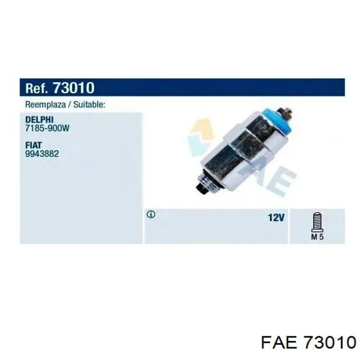 73010 FAE Клапан ТНВД электромагнитный