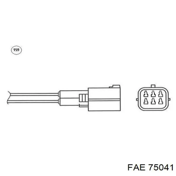 Sonda Lambda Sensor De Oxigeno Para Catalizador 75041 FAE