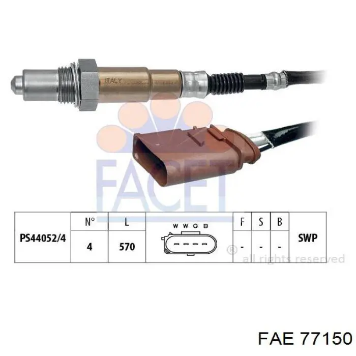 Лямбдазонд, датчик кислорода после катализатора FAE 77150 цена, от 54.97 USD