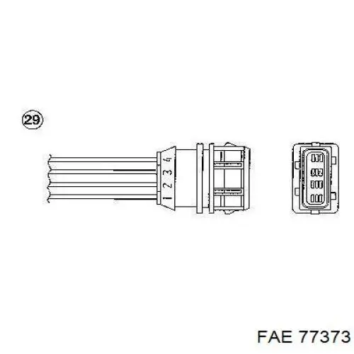 Sonda Lambda Sensor De Oxigeno Para Catalizador 77373 FAE