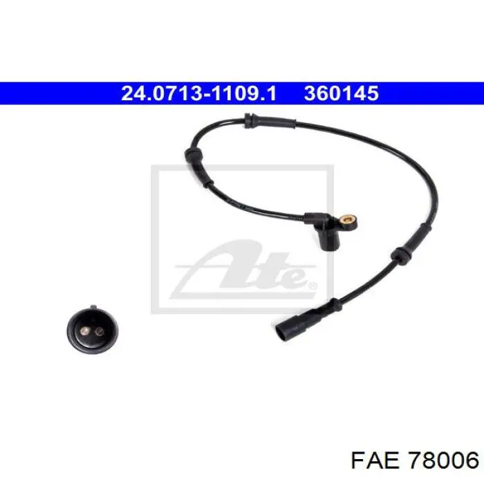 Sensor ABS delantero 78006 FAE