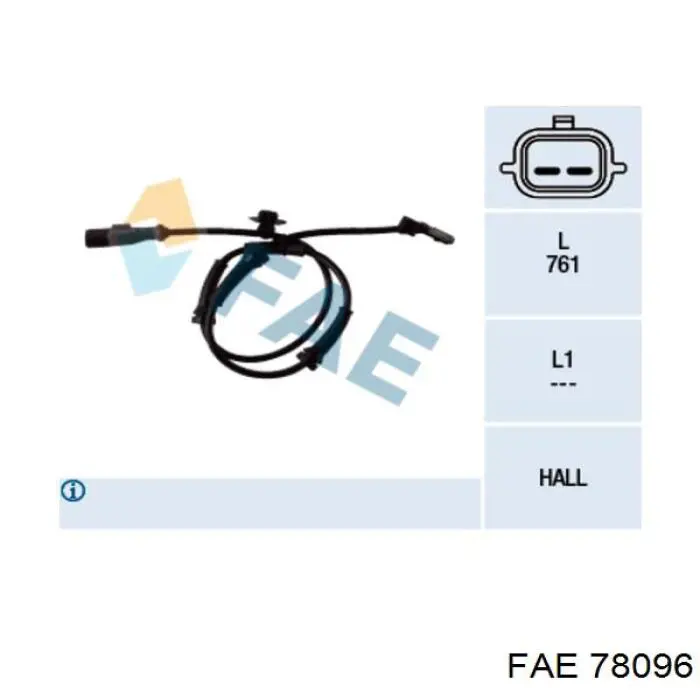Передний датчик АБС FAE 78096 цена, от 20.52 USD