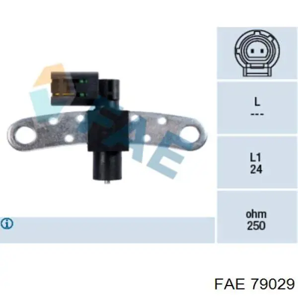 Sensor de posición del cigüeñal 79029 FAE