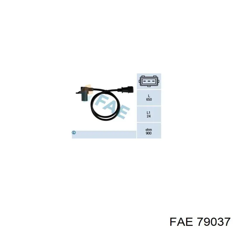 Sensor de posición del cigüeñal 79037 FAE