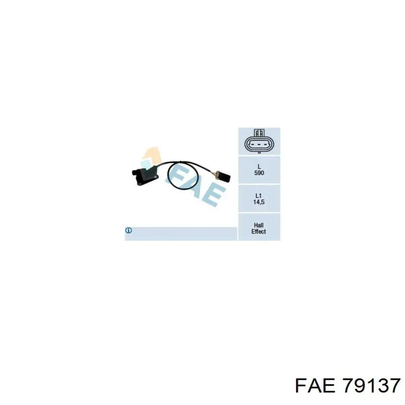 Sensor de posición del árbol de levas 79137 FAE