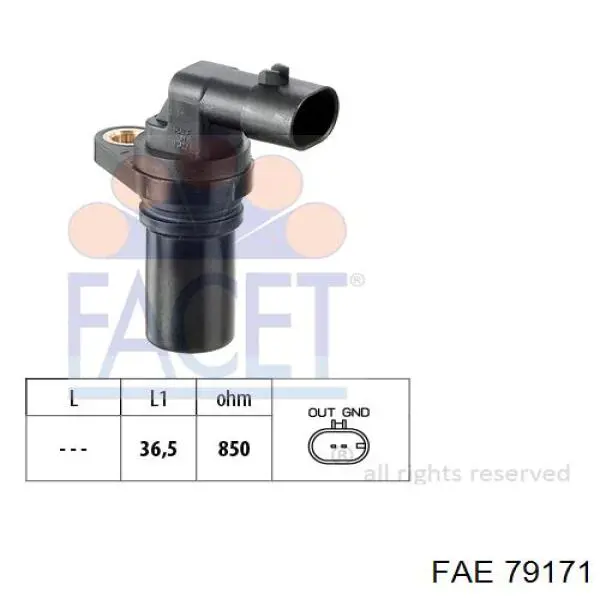Датчик распредвала 79171 FAE