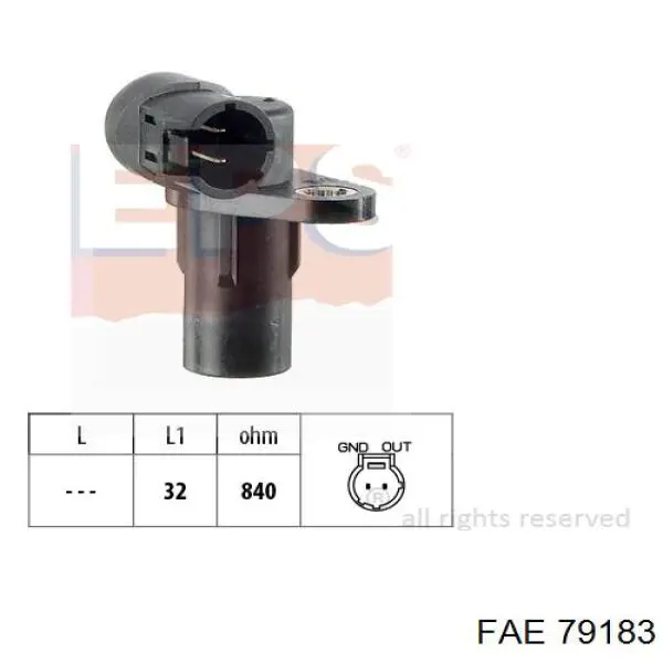 Купить 79183 FAE Датчик оборотов коленвала