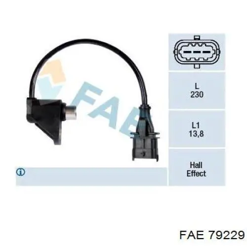 Датчик распредвала 79229 FAE