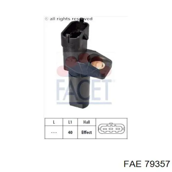 Купить 79357 FAE Датчик оборотов коленвала
