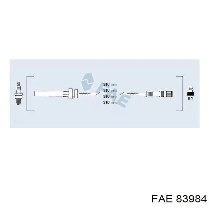 Провод высоковольтный центральный FAE 83984